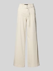 Wide Leg Hose mit Gürtel von Marc Cain Beige - 31