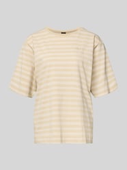 Oversized t-shirt z czystej bawełny model 'C_EREGULAR_STRIPE' od BOSS Orange - 31