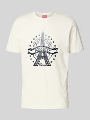 T-shirt z nadrukiem z wieżą Eiffla od Kenzo - 10