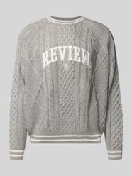 Strickpullover mit Label-Stitching von REVIEW - 48