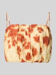 Crop Top mit Drapierungen und Spaghettiträgern von Jake*s Cocktail Orange - 27
