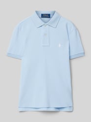 Slim Fit Poloshirt mit Logo-Stitching von Polo Ralph Lauren Teens Blau - 18