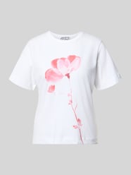 T-Shirt mit Rundhalsausschnitt und Motiv-Print von Jake*s Studio Woman - 48