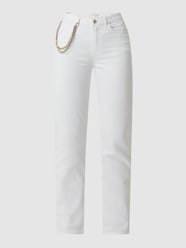 Tapered fit high waist jeans met stretch  van Guess Wit - 35