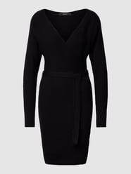 Knielanges Strickkleid aus Viskose-Mix Modell 'Holly' von Vero Moda Schwarz - 45
