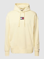 Relaxed fit hoodie met labeldetail, model 'COLLEGE POP' van Tommy Jeans Geel - 3