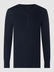 Serafino-Shirt mit Stretch-Anteil  von Schiesser Blau - 41