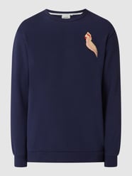 Sweatshirt mit Stickerei  von Shiwi Blau - 13