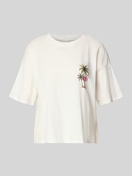 Pudełkowy krój t-shirt z czystej bawełny model 'LUCY' od ONLY - 5