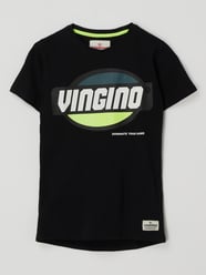 T-shirt van katoen, model 'Hufo' van VINGINO Grijs / zwart - 25