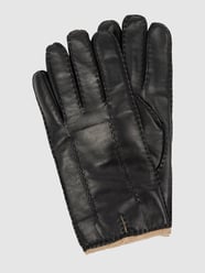 Leren handschoenen van Weikert-Handschuhe Zwart - 16