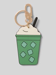 Schlüsselanhänger mit Karabinerhaken Modell 'MY MATCHA LATTE' von Seidenfelt - 19