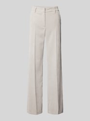 Wide Leg Cordhose mit Gürtelschlaufen von Cambio Beige - 11