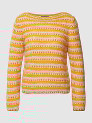 Gebreide pullover met all-over motief van Marc Cain Oranje - 29
