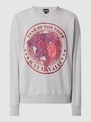 Sweatshirt mit gummiertem Print  von Just Cavalli Grau - 16