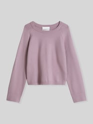 Sweter z wełny z raglanowymi rękawami od Marc O'Polo Fuksjowy - 14