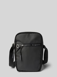 Crossbodytas met labelprint, model 'Blanc' van bugatti - 23