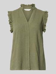 Regular Fit Blusentop mit Leinen-Anteil Modell 'VIVA' von Selected - 27