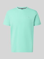 T-Shirt mit Rundhalsausschnitt und Logo-Stitching von LERROS - 13
