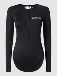 Badeanzug mit langem Arm von Calvin Klein Underwear Schwarz - 8