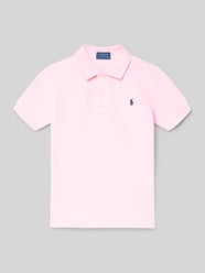 Regular Fit poloshirt van puur katoen van Polo Ralph Lauren Kids Fuchsia - 3