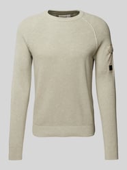 Regular Fit Strickpullover mit Raglanärmeln und Strukturmix von s.Oliver RED LABEL Beige - 44