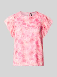Regular Fit Top aus Chiffon Modell 'SMILLA' von VERO MODA Pink - 4