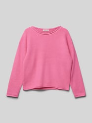 Pullover mit Rundhalsausschnitt aus Viskose von Tom Tailor Pink - 24