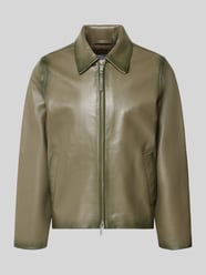 Lederjacke mit Zweiwege-Reißverschluss Modell 'Saike' von Samsøe Samsøe - 38