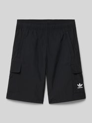 Regular Fit Shorts mit Label-Stitching von adidas Originals Schwarz - 2