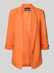 Regular Fit Longblazer mit 3/4 Arm Modell 'BOSELLA' von Pieces Orange - 31
