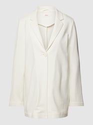 Blazer van katoen met reverskraag van s.Oliver RED LABEL Wit - 37