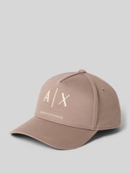 Czapka z daszkiem z wyhaftowanym logo od Armani Exchange - 44