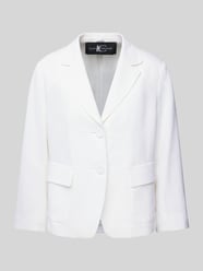 Leinenblazer mit aufgesetzten Pattentaschen von Luisa Cerano - 5