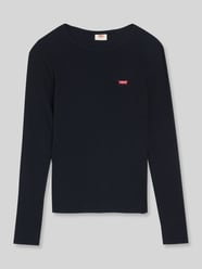 Bluzka z długim rękawem o kroju slim fit z mieszanki bawełny z wyhaftowanym logo od Levi's® - 35