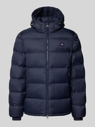 Steppjacke mit Label-Patch von Gant Blau - 2