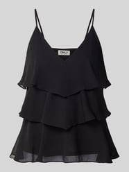regular fit top met bandjes met volants model 'LINN' van ONLY - 14