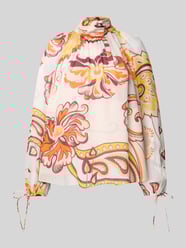 Blusenshirt mit Stehkragen von Herzensangelegenheit Pink - 23