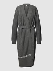 Lange cardigan met strikceintuur van LIU JO SPORT Grijs - 13