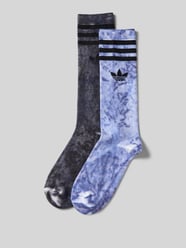 Socken im Batik-Look im 2er-Pack von adidas Originals Schwarz - 37