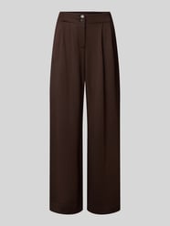 Regular fit broek met bandplooien van MORE & MORE - 40