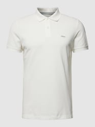 Poloshirt mit Label-Stitching von s.Oliver RED LABEL Weiß - 10