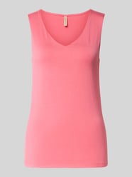 Top z dekoltem w serek model 'Marica' od Soyaconcept Fuksjowy - 6