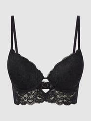 Push-up-bh van kant, model 'Francesca' van LASCANA Grijs / zwart - 41