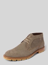 Veterschoenen met labeldetail van Floris Van Bommel Beige - 24