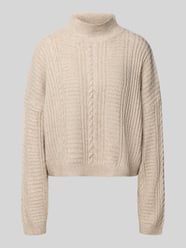 Strickpullover mit Stehkragen Modell 'MYLLE' von ICHI Beige - 26