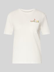 damski t-shirt o kroju regular fit z czystej bawełny model 'POLLY' od ONLY - 7