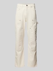 Straight fit jeans met logomotief van EIGHTYFIVE - 6