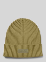 Gebreide muts met kasjmier en labelpatch van CK Calvin Klein - 36