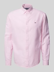 Regular Fit Freizeithemd mit Button-Down-Kragen Modell 'OXFORD' von Tommy Jeans Rosa - 3